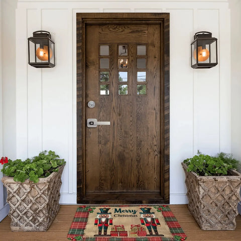 Navak Carpet Christmas Nutcracker Festive Holiday Design Welcome Door Mats Home Decor Kitchen Hallway Balcony Rugs Christmas Decorations