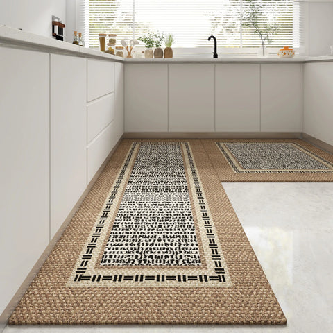 Navak Carpet Carpet for Kitchen Runner Rug Non-slip Floor Mat Long Carpets Dustproof Elegant Minimalist Style Home Decoration Rugs 주방 바닥 매트