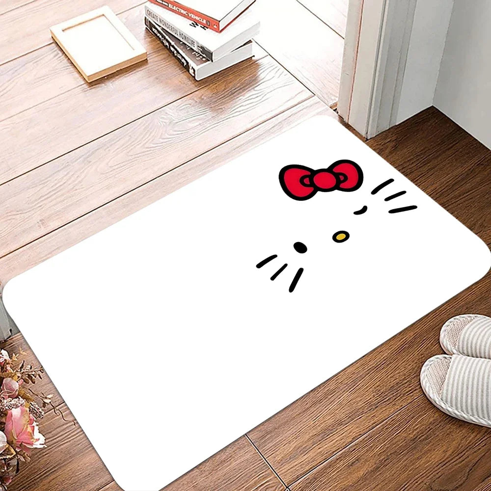 Navak Carpet Daily Picks Disney Hello Kitty Floor Mat Polyester Home Carpet Non Slip Entryway Rug Living Room Bathroom Bedroom Kitchen Doormat