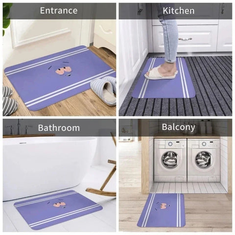 Navak Carpet Don't To Bring A Towelie Bathroom Non-slip Entrance Doormat Home Floor Decor Indoor Welcome Mat Corridor Balcony Long Rug Carpet