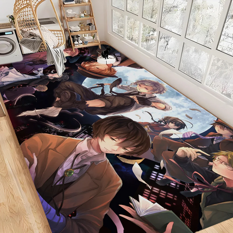 Navak Carpet Bungo Stray Dogs Room Mats Retro Multiple Choice Living Room Kitchen Rug Non-Slip Welcome Rug