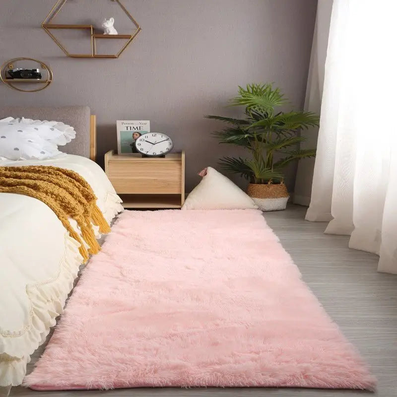 Navak Carpet Super Soft Shaggy Carpet for Living Room Bedroom Fluffy Indoor Plush Area Rug Home Furry Floor Mats Kids Nursery Girls Pink Rug