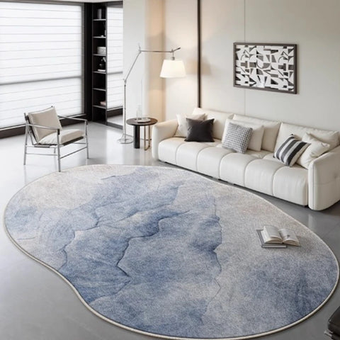 Navak Carpet Light Luxury Bedroom Decor Marble Carpet Irregular Shape Carpets for Living Room Fluffy Soft Plush Rug Home Non-slip Floor Mat