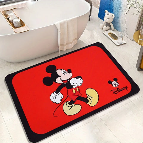 Navak Carpet Daily Picks Disney Cartoon Mickey Mouse Household Bath Absorbent Floor Mats Bedroom Kitchen Rugs Diatom Mud Carpet for Home Decor