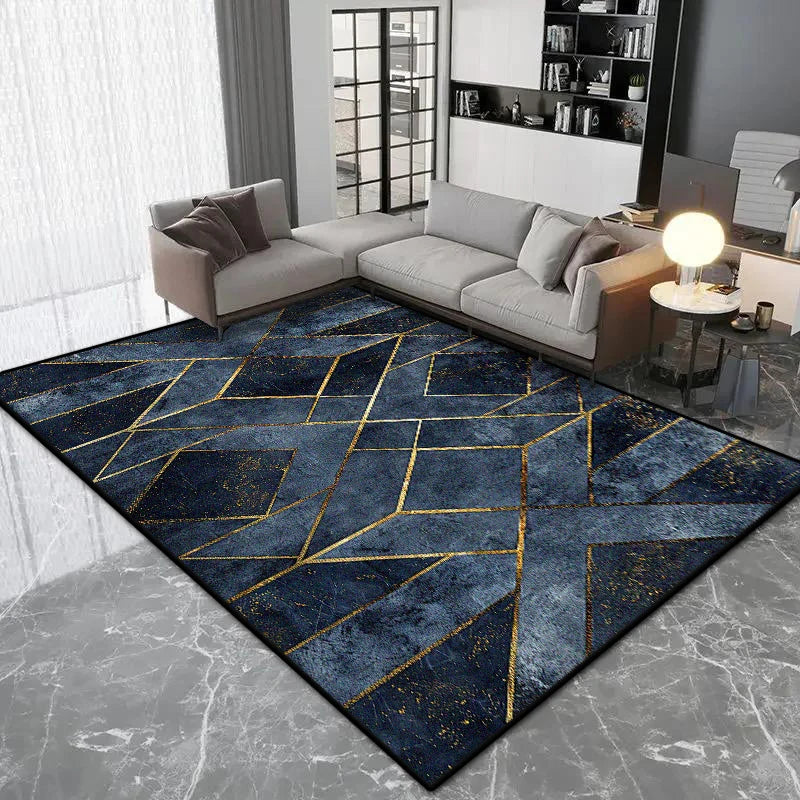 Navak Carpet Nordic Geometric Style Carpet Living Room Luxury Decoration Bedroom Large Area Rugs Lounge Coffee Tables Non-slip Floor Mat Soft