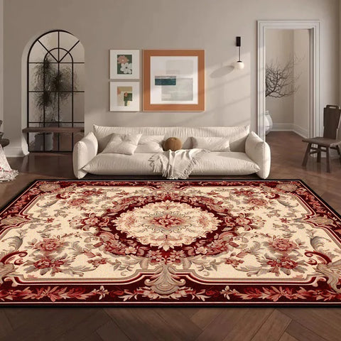 Navak Carpet Home Luxury Decoration Big Size Living Room Rug Flower Design Soft Bedroom Carpet Non-slip Washable Cloakroom Dressing Table Mat