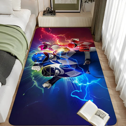 Navak Carpet Mighty Morphin Power Rangers Floor Bathroom Mat Kids Room Bedroom Decoration Balcony Anti-Slip Doormat Living Room Welcome Rug