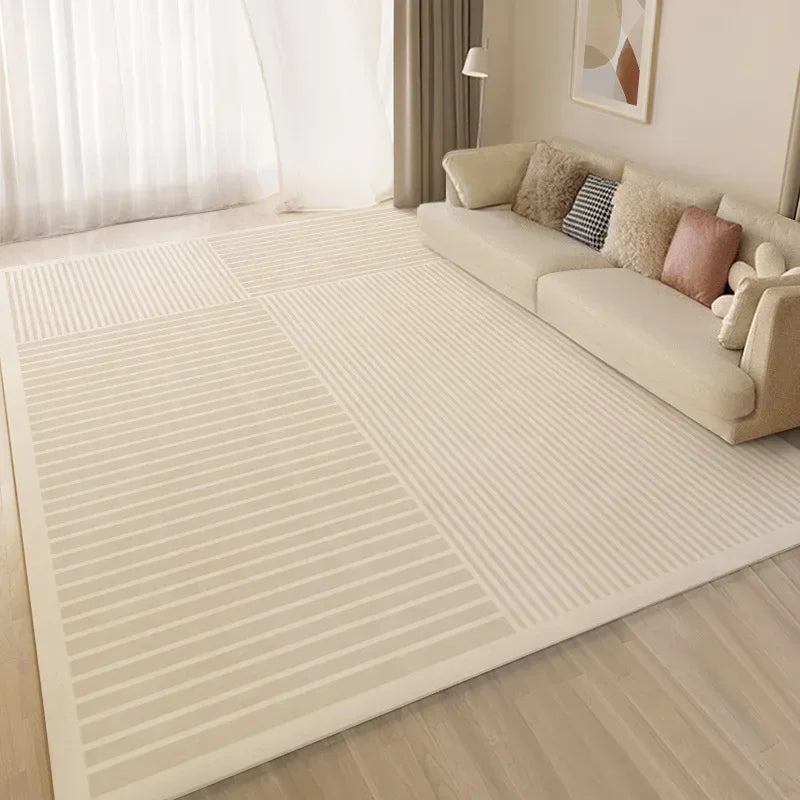 Navak Carpet Exclusive Picks Creme Style Bedroom Carpet Simply Bed Table Cushion Rug Light Luxury Living Room Full Sofa Coffee Home Decoration