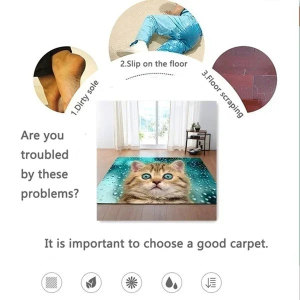 Navak Carpet Heart Leaf Rug Bedroom Housewarming Gift Home Decor Kitchen Soft Imitation Cashmere Carpet Washable Dorm Area Rug