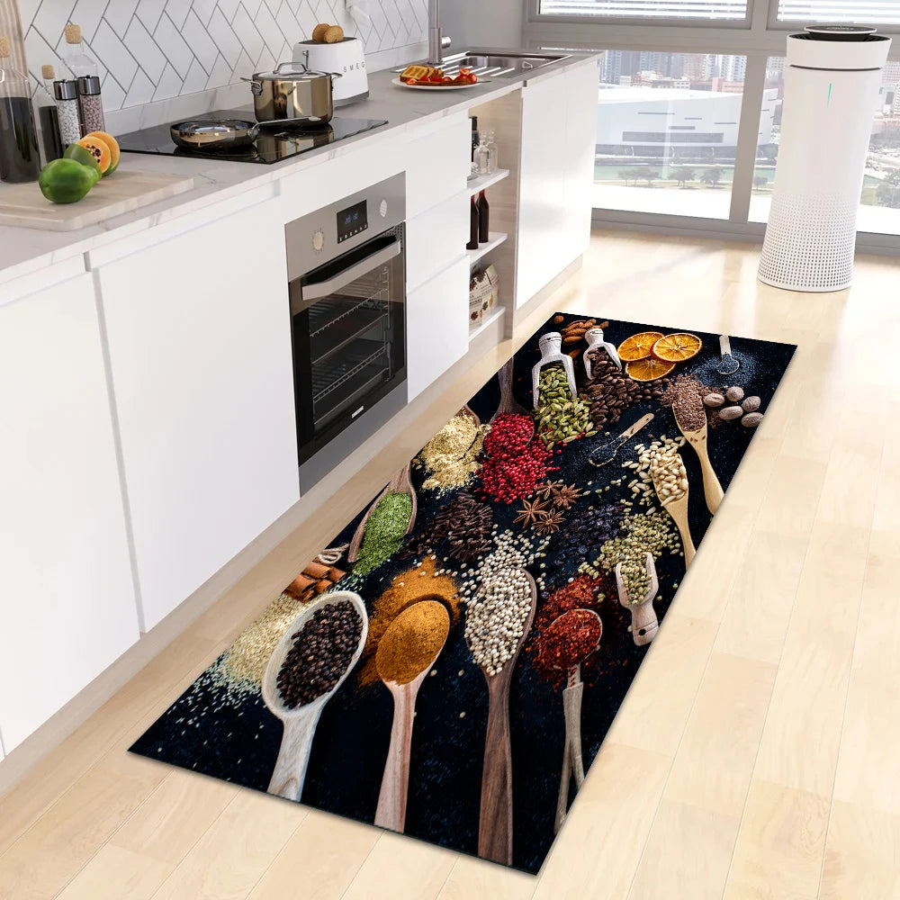 Navak Carpet Modern Kitchen Mat Home Entrance Doormat Hallway Bedroom Living Room Decoration Floor Carpet Balcony Bathroom Anti-Slip Long Rug