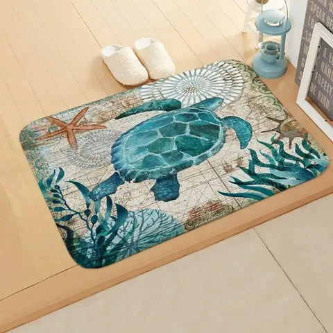 Navak Carpet Beach starfish pattern door mat living room entrance entrance carpet home decoration kitchen bathroom absorbent floor mat