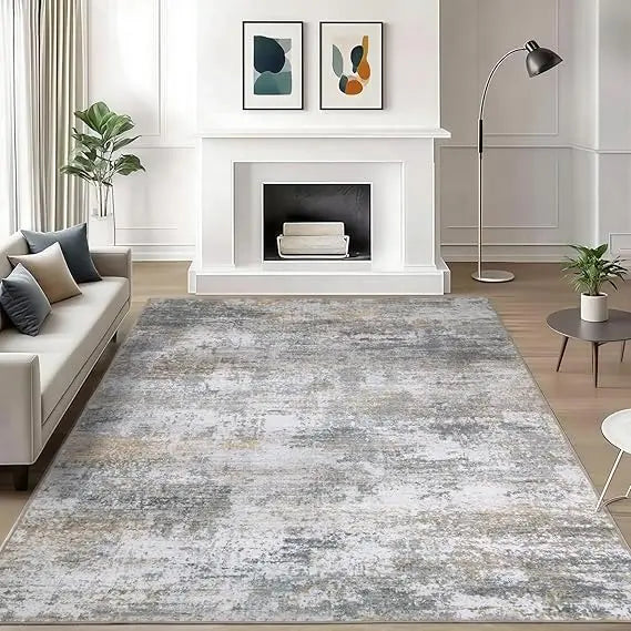 Navak Carpet Large 6x9 Bohemian Style Area Rugs with Non-Slip Backing, Ideal for Living Spaces and Bedrooms, Machine Washable Floral Vintage