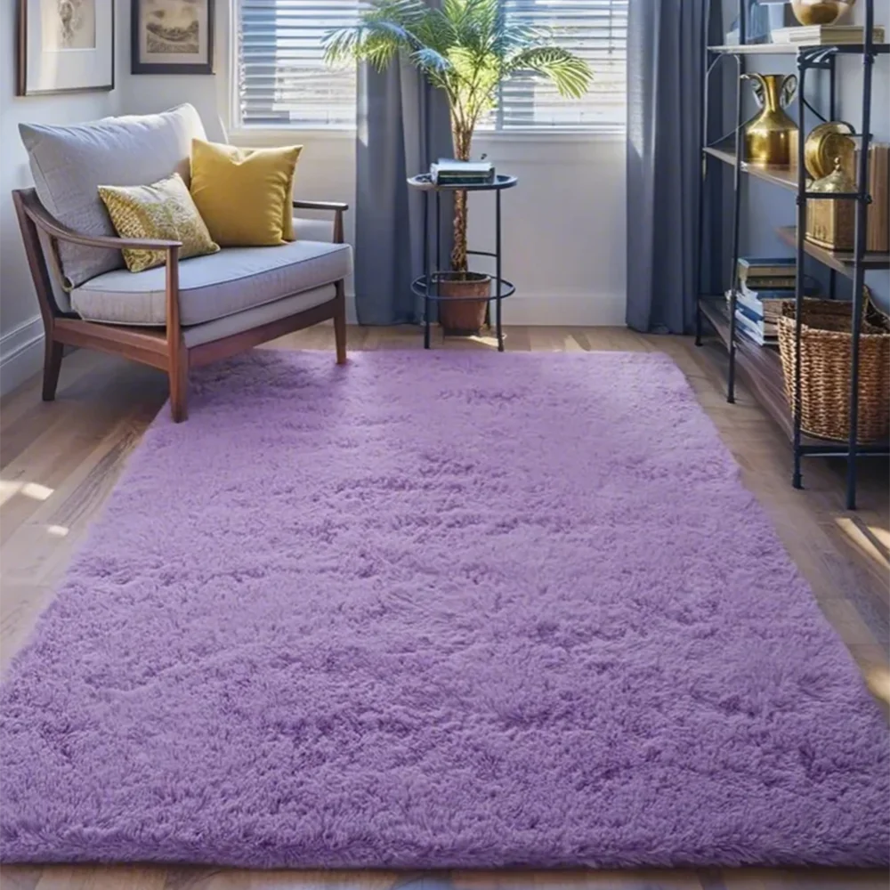 Navak Carpet Area Rugs For Bedroom Living Room Fluffy Fuzzy Shag Shaggy Soft Plush Gray Carpet Indoor Floor Gray Rug For Kids Home Dorm Decor