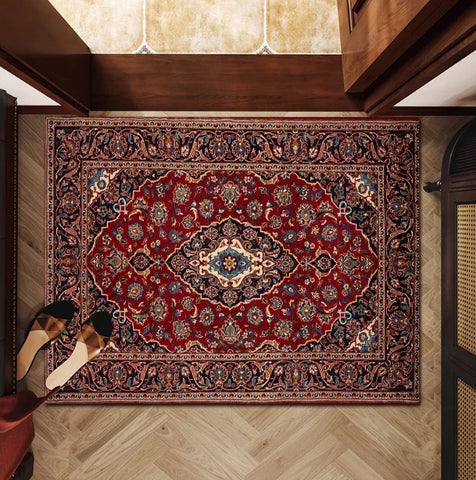 Navak Carpet Persian style Floor Mat Kids Room Bedroom Decoration Balcony Anti-Slip Doormat Living Room Welcome Rug