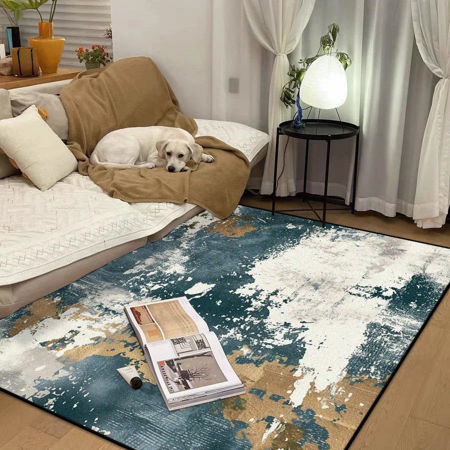 Navak Carpet Abstract Simple Style Big Size Carpet Living Room Easy Cleaning Antiskid Room Decor Lounge Rug Soft Washable Coffee Tables Mat