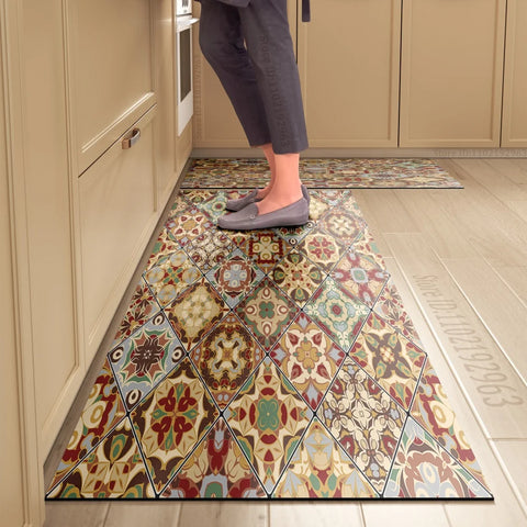 Navak Carpet Non-slip Kitchen Mat Long Rugs Crystal Velvet Carpet for Living Room Absorbent Foot Mats Bedroom Doormat Alfombra Small Rugs