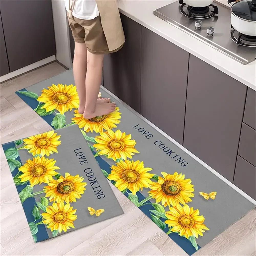 Navak Carpet Kitchen Carpet Mats for Floor Bedroom Living Room Long Bedside Area Rug Soft Washable Carpet Anti Slip Bathroom Entrance Doormat