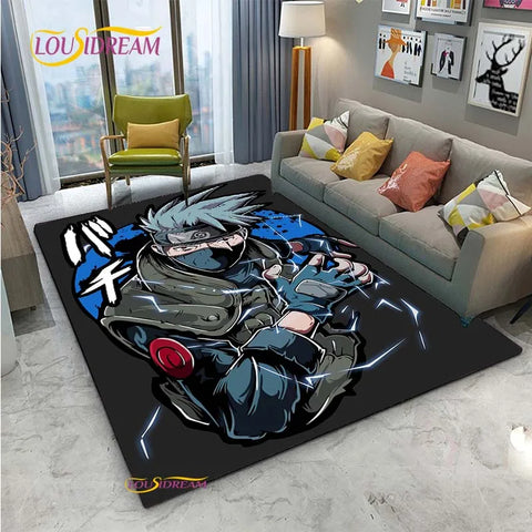 Navak Carpet Naruto Cartoon Anime Carpet for Living Room Bedroom Cute Rugs Kitchen Table Door Kids Un-slip Floor Mats Alfombra Birthday gift