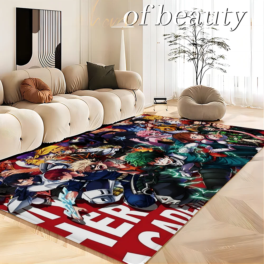 Navak Carpet My Hero Academia Hallway Carpet Retro Multiple Choice Living Room Kitchen Rug Non-Slip Welcome Rug