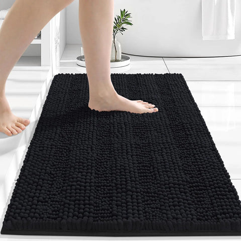 Navak Carpet Olanly Striped Bathroom Rugs Extra Thick Absorbent Bath Mats Non-Slip Soft Cozy Shower Carpet Plush Shaggy Machine Wash Bath Rug
