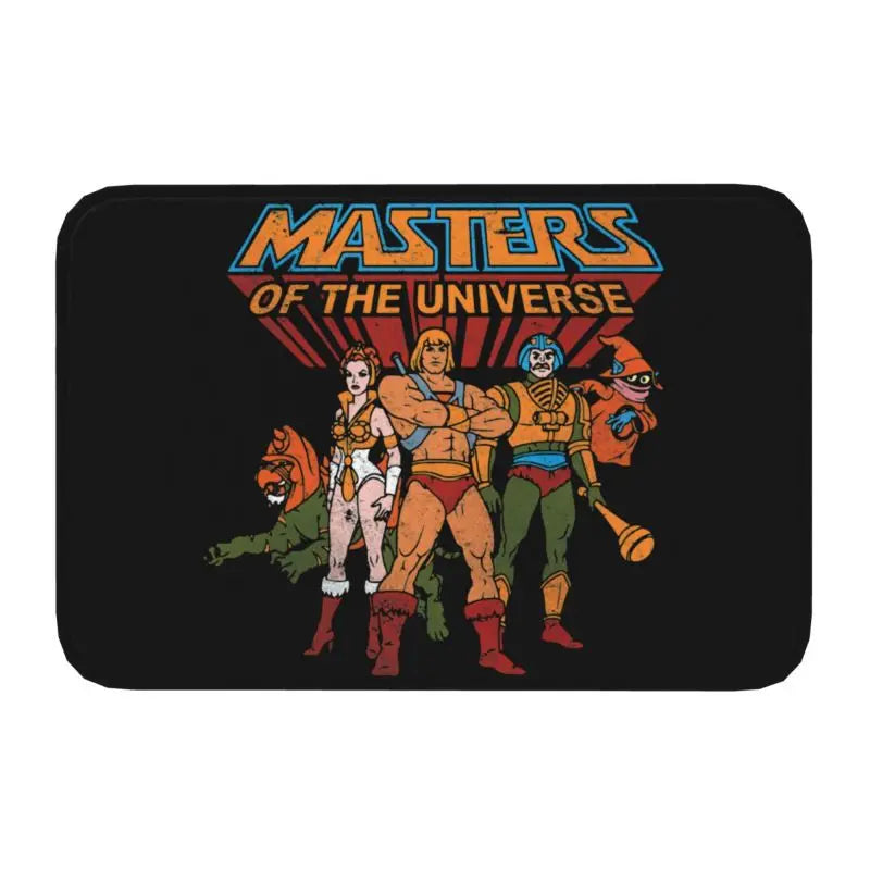 Navak Carpet Trap Door Masters of The Universe Doormat Anti-Slip Bath Kitchen Mat He Man Welcome Garage Door Floor Entrance Carpet Rug