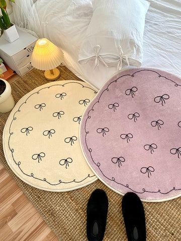 Navak Carpet Exclusive Picks Cute Wind Carpet Children's Room Round Floor Cushion Checkroom Dressing Foot Cushion Bedroom Bedside Round Rug Home Decor