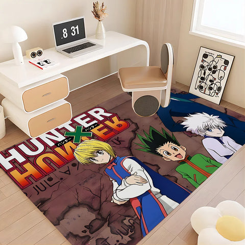 Navak Carpet Hunter X Hunter Anime Hallway Carpet Non-Slip Laundry Room Mat Laundry Decor Balcony Child Living Room Toilet Rug