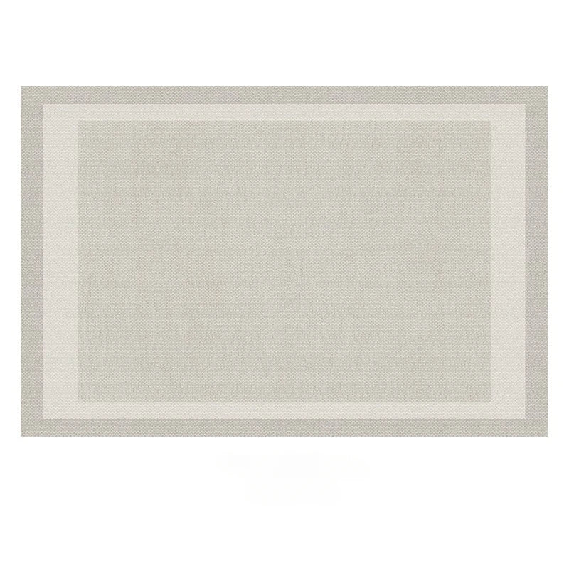 Navak Carpet Beige Light Gray Plush Carpet with Elegant Border Design Soft Thick Pile Carpets for Living Room Bedroom Home Decor Large Carpet