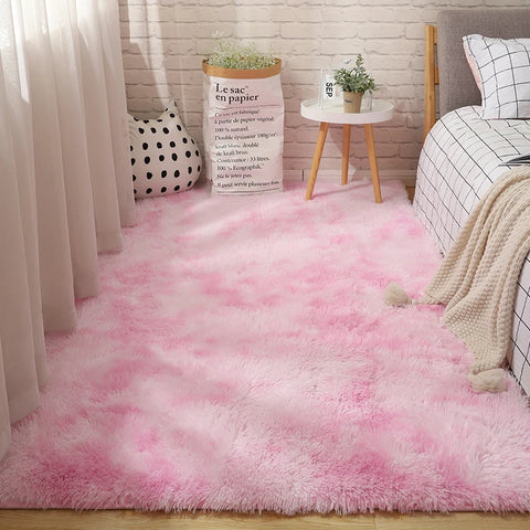 Navak Carpet Pink Bedroom Carpet For Children's Room Cute Girls Floor Soft Mat Living Room Decoration White Fluffy Large Kids Bedside Rugs