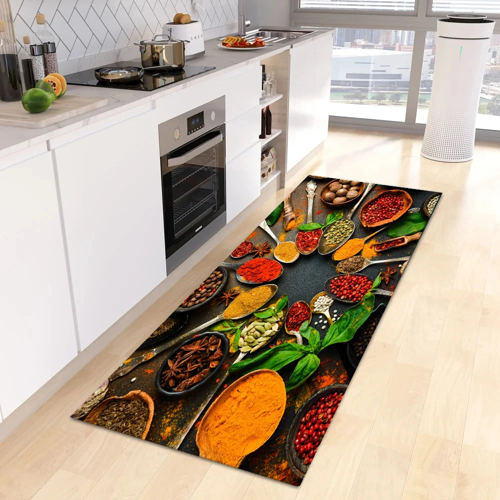 Navak Carpet Modern Kitchen Mat Home Entrance Doormat Hallway Bedroom Living Room Decoration Floor Carpet Balcony Bathroom Anti-Slip Long Rug