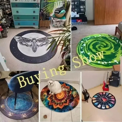 Navak Carpet Daily Picks Disney Captain America Circular Mat Living Room Sofa Carpet Tea Table Bedroom Bedside Enter Door Rug Fashion Home Dcor