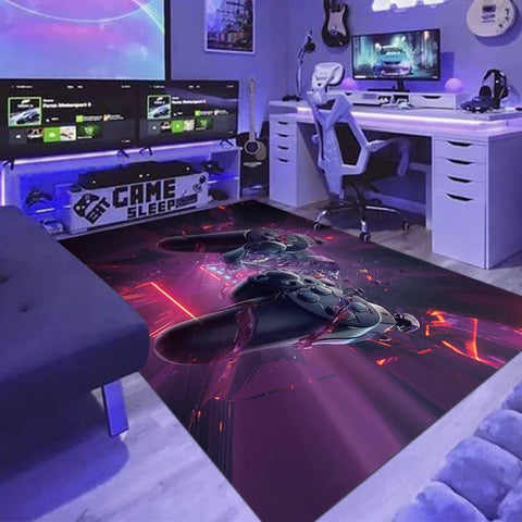 Navak Carpet Exclusive Picks Cyberpunk Household Gaming Machine Race Room Swivel Chair Carpet Non-Slip, Dirt-Proof And Easy To Take Care Of Home Decor