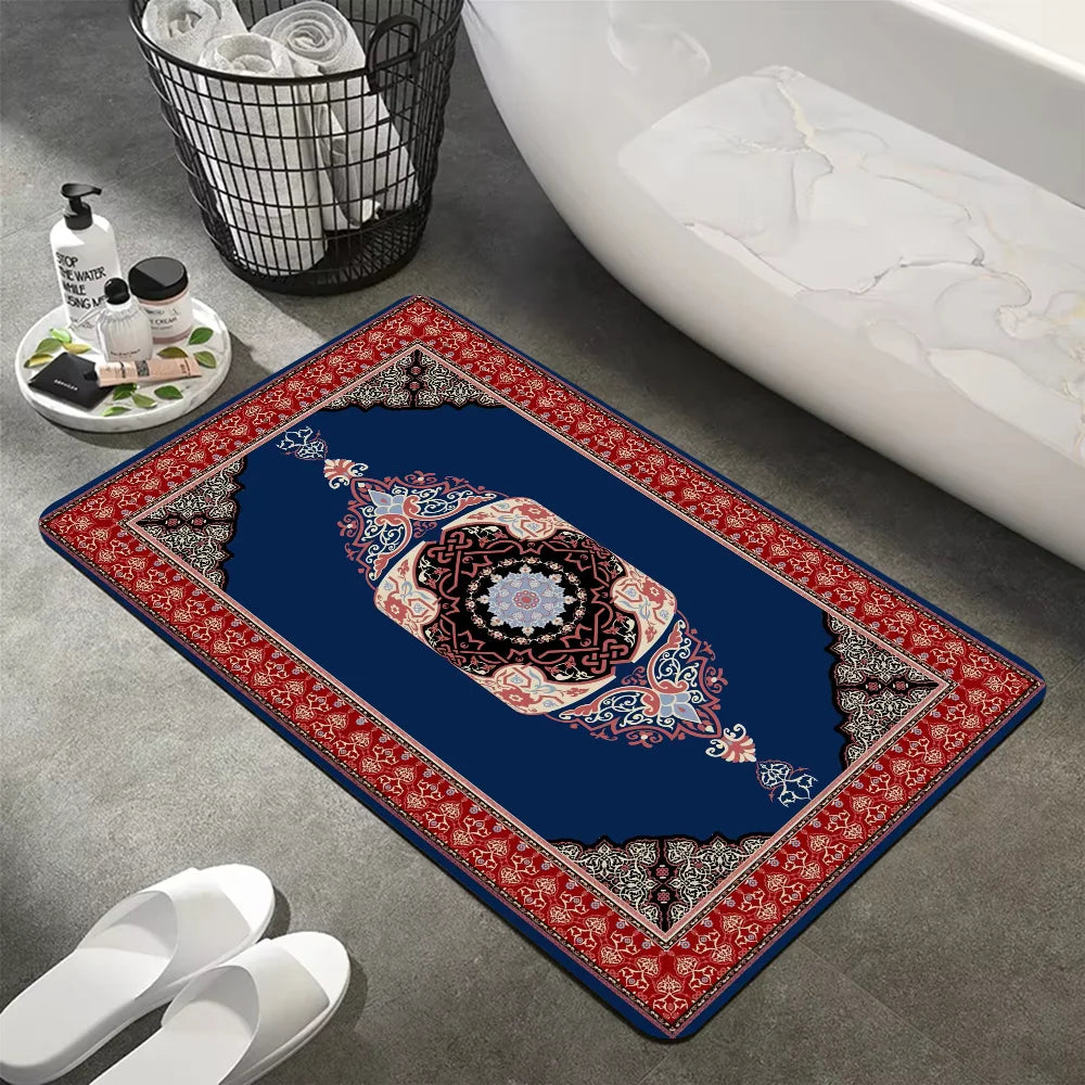 Navak Carpet Turkey Persian Bohemian Room Mats Anti-slip Absorb Water Long Strip Cushion Bedroon Mat Welcome Doormat