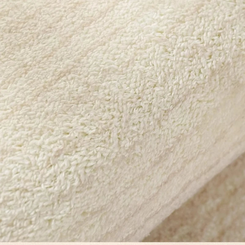 Navak Carpet French Cream Style Carpets for Living Room Irregular Shape Bedroom Decor Line Carpet Fluffy Soft Plush Rug Thick Washable Mat