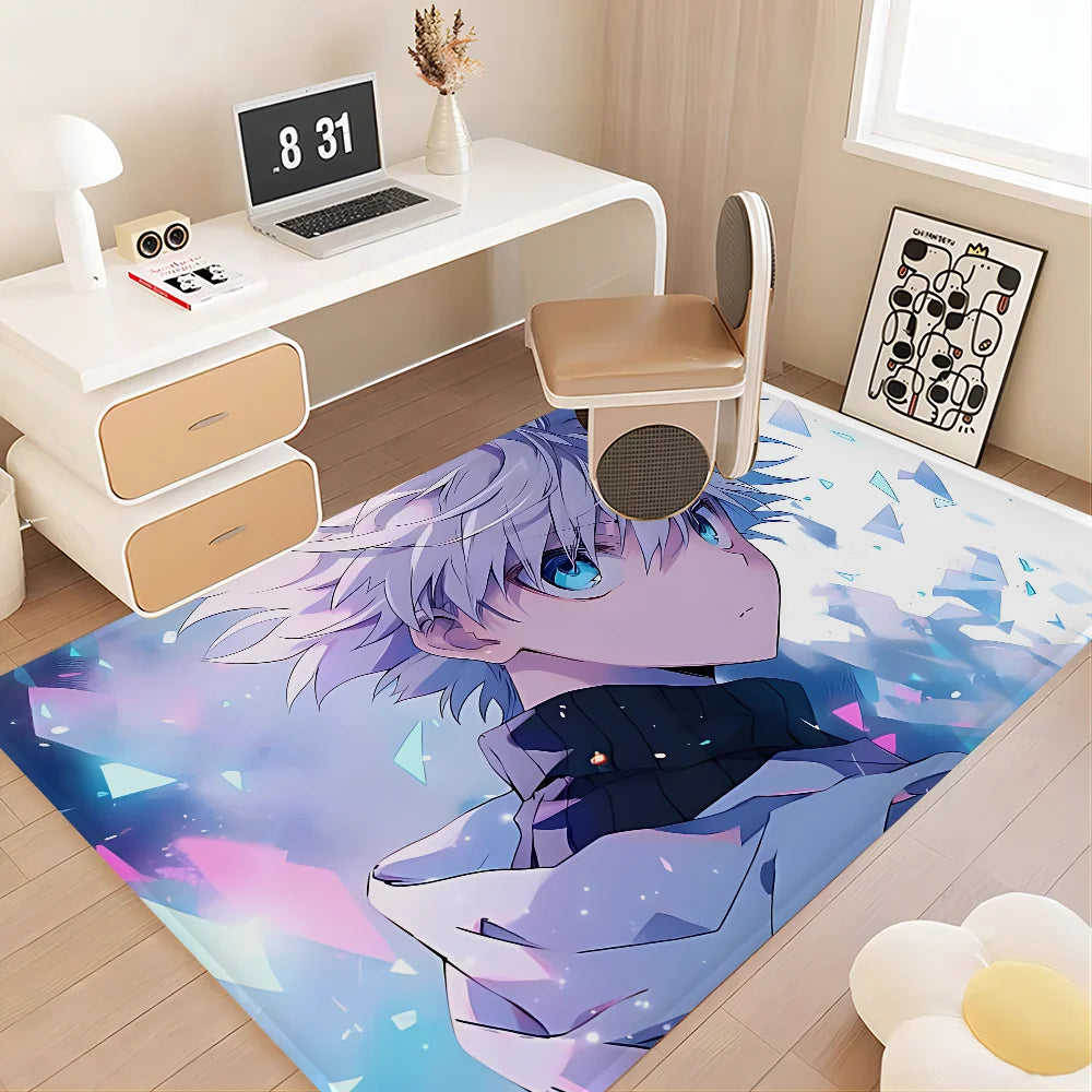 Navak Carpet Hunter X Hunter Anime Hallway Carpet Non-Slip Laundry Room Mat Laundry Decor Balcony Child Living Room Toilet Rug