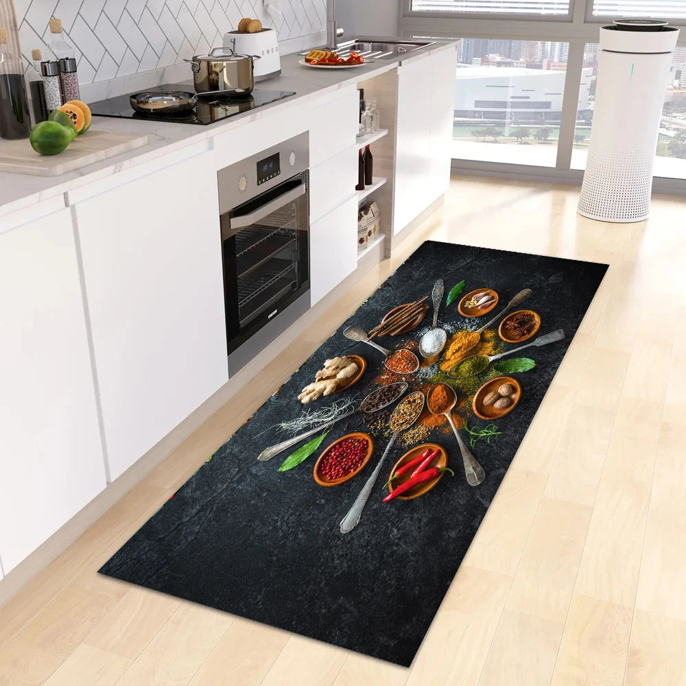 Navak Carpet Modern Kitchen Mat Home Entrance Doormat Hallway Bedroom Living Room Decoration Floor Carpet Balcony Bathroom Anti-Slip Long Rug