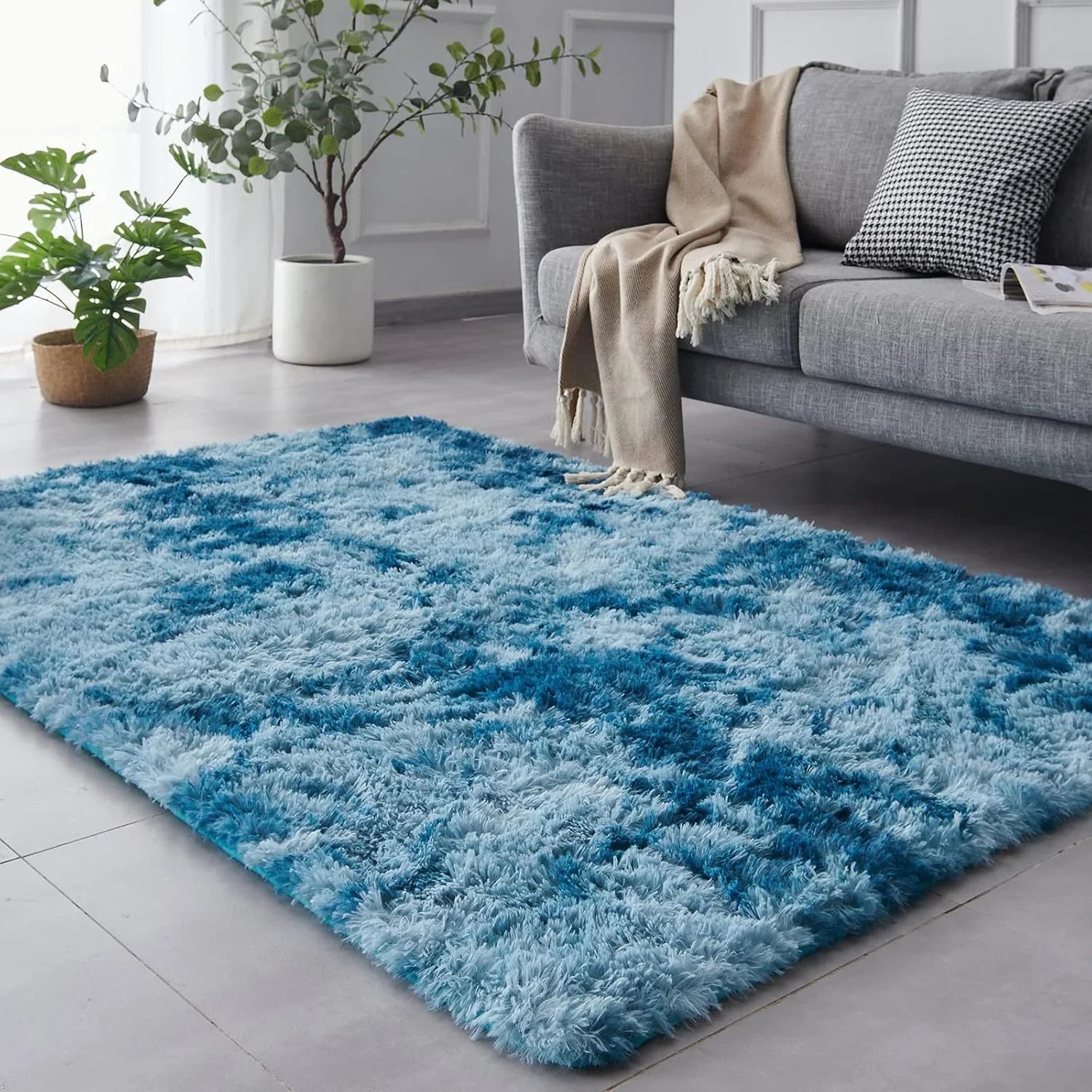 Navak Carpet Exclusive Picks Tie-dye Carpet Living Room Coffee Table Cushion Shaggy Washable Bedroom Modern Scandinavian Soft Cozy Mat Home Decor Rug