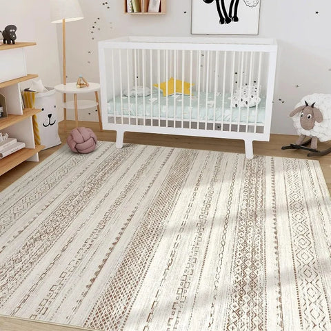 Navak Carpet Bohemian Carpet Moroccan Farmhouse Neutral Wind Anti Pollution Indoor Rug Home Bedroom Dining Table Office Room Decoration Mat