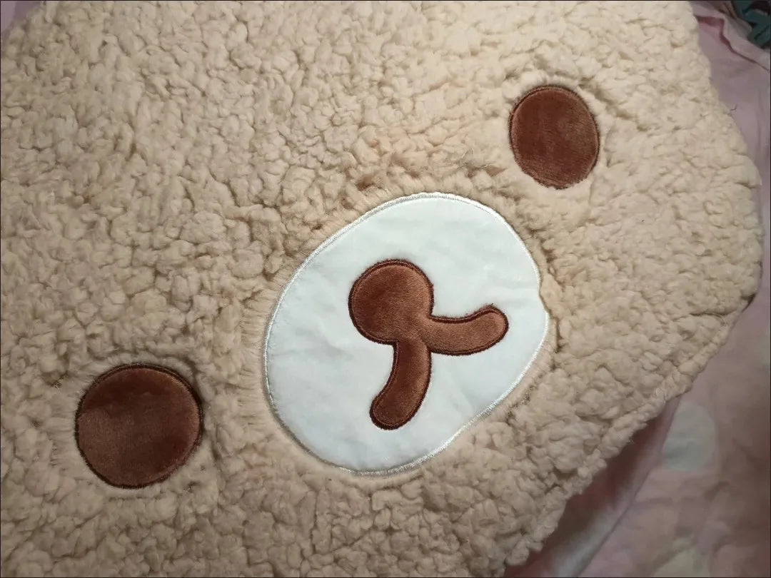 Navak Carpet Cartoon Rilakkumas Plush Rug Kawaii Korilakkuma Bear Soft Floor Mat Bedroom Chair Bedside Lounge Rug Bathroom Doormat Home Decor