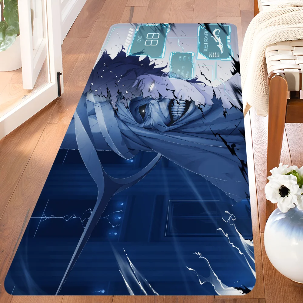Navak Carpet Anime Solo L-leveling Gaming Entrance Door Mat Washable Non-Slip Living Room Sofa Chairs Area Mat Kitchen Welcome Doormat