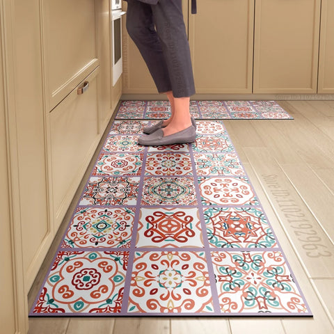 Navak Carpet Non-slip Kitchen Mat Long Rugs Crystal Velvet Carpet for Living Room Absorbent Foot Mats Bedroom Doormat Alfombra Small Rugs