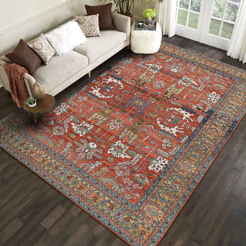 Navak Carpet Retro Europe Persia Style Carpet Living Room Sofa Bedroom Study Kitchen Entrance Door Mat Non-slip Cartoon Home Decoration Rug