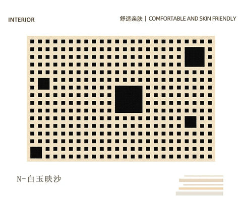 Navak Carpet Retro Luxury Rugs for Bedroom Thick Plush Bedside Rug Large Area Living Room Decoration Checkerboard Carpet Home Fluffy Soft Mat