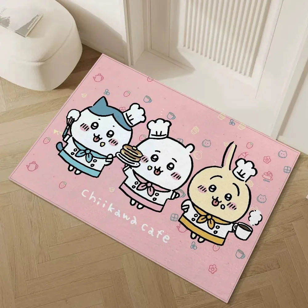 Navak Carpet Daily Picks Disney Chiikawa Floor Door Mat Living Bedrooom Bathroom Entrance Carpet Cute Girl Child House Home Decor Non-slip Rug