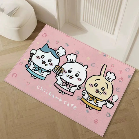 Navak Carpet Daily Picks Disney Chiikawa Floor Door Mat Living Bedrooom Bathroom Entrance Carpet Cute Girl Child House Home Decor Non-slip Rug