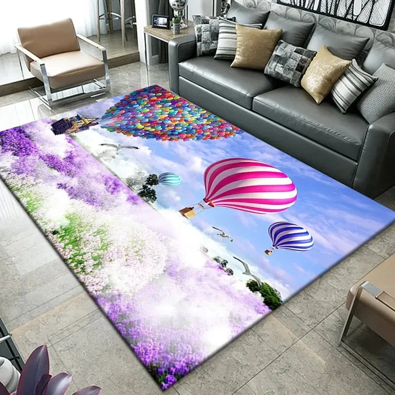 Navak Carpet3D Beach Sea Waves Pattern Carpet Door Floor Mat Fish Doormat Non-slip Floor Mat Living Room Rug Home Room Bedroom Decoration