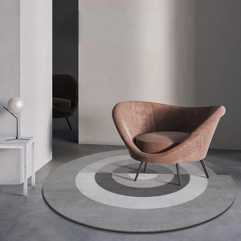 Navak Carpet Nordic Style Rugs for Bedroom Light Luxury Living Room Decoration Round Carpet Home Fluffy Soft Rug Thick Plush Lounge Floor Mat