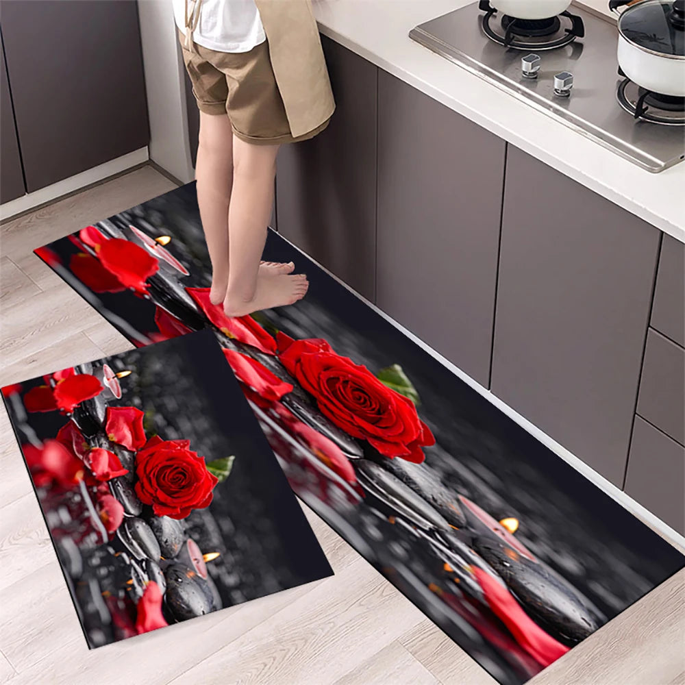 Navak Carpet Kitchen Mat Carpet for Floor Home Entrance Doormat Bedroom Living Room Decor Bedside Rug Hallway Balcony Bathroom Anti-Slip Mat