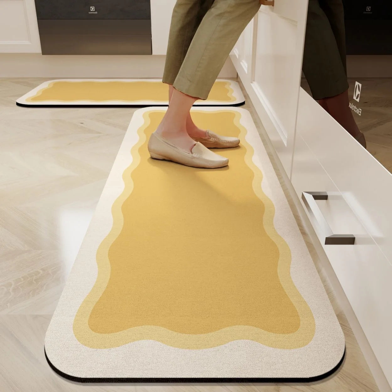 Navak Carpet Exclusive Picks Non-Slip Waterproof Kitchen Mat-Diatomaceous Earth Absorbent Rug, Anti-Fatigue Floor Pad for Indoor, Eco-Friendly Design