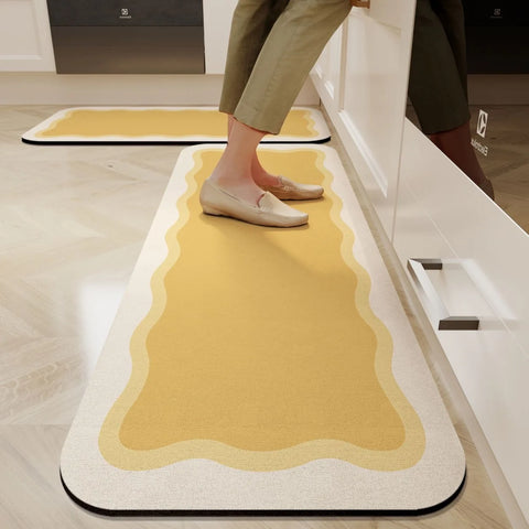 Navak Carpet Exclusive Picks Non-Slip Waterproof Kitchen Mat-Diatomaceous Earth Absorbent Rug, Anti-Fatigue Floor Pad for Indoor, Eco-Friendly Design